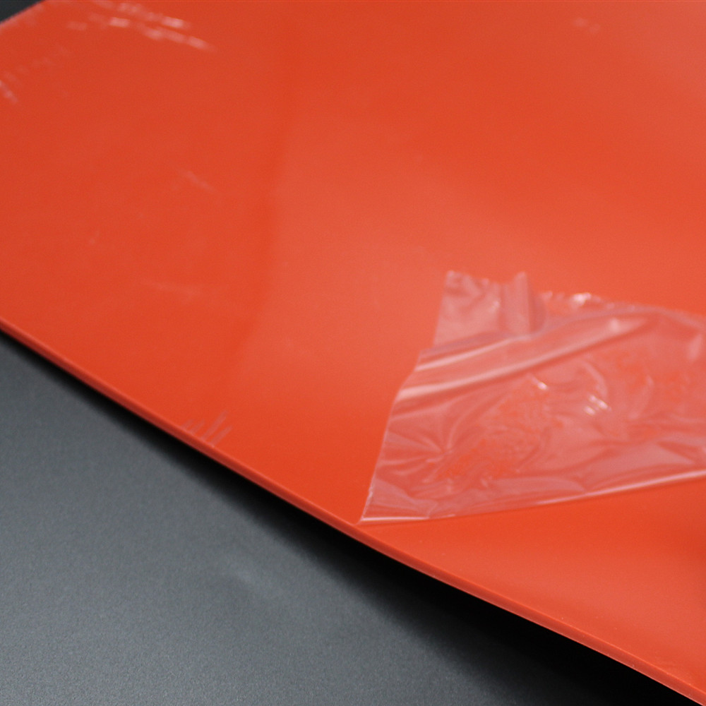 Orange Food Grade Solid Silicone Rubber Sheet For Laser Cut